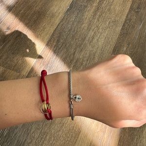 David Yurman Sterling Silver Diamond Heart Padlock. 100% AUTHENTICITY.